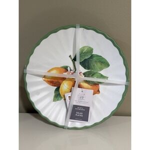 Rachel Ashwell Fruit design Salad Plates‎ Melamine Set of 4 NEW